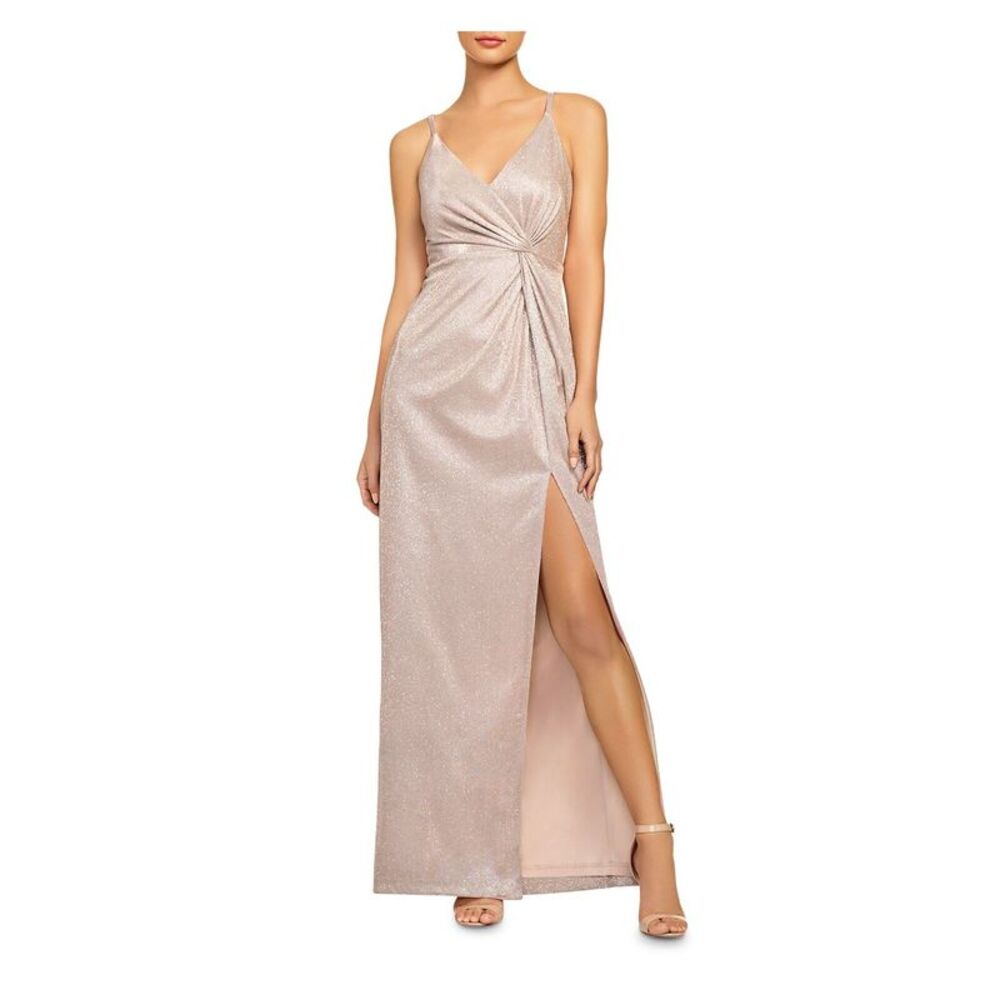 NWT AIDAN AIDAN MATTOX Womens Pink Soft Cotton  Formal Sheath Dress 4